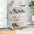 Dual-Tier X-Frame Shoe Organizer