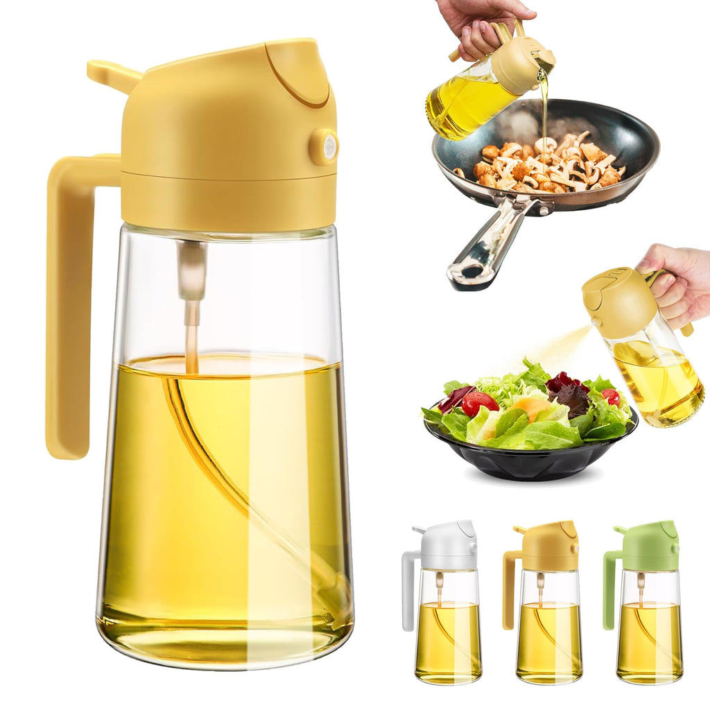 2-in-1 Premium Oil Dispenser & Sprayer for Kitchen